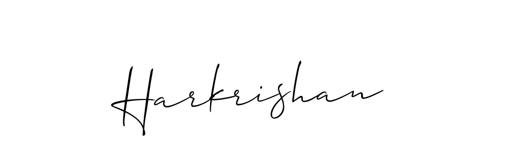 Harkrishan stylish signature style. Best Handwritten Sign (Allison_Script) for my name. Handwritten Signature Collection Ideas for my name Harkrishan. Harkrishan signature style 2 images and pictures png