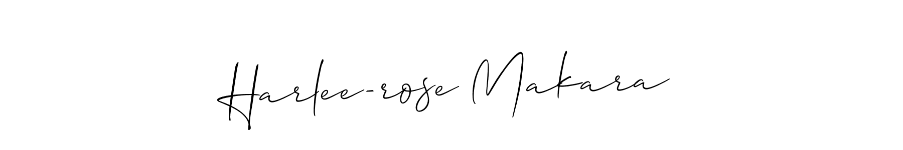 Harlee-rose Makara stylish signature style. Best Handwritten Sign (Allison_Script) for my name. Handwritten Signature Collection Ideas for my name Harlee-rose Makara. Harlee-rose Makara signature style 2 images and pictures png