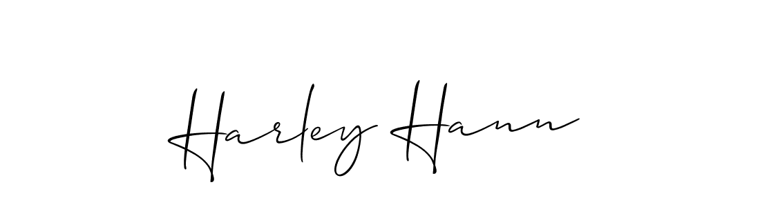 Once you've used our free online signature maker to create your best signature Allison_Script style, it's time to enjoy all of the benefits that Harley Hann name signing documents. Harley Hann signature style 2 images and pictures png