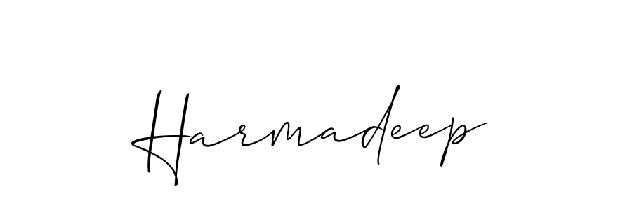 Allison_Script is a professional signature style that is perfect for those who want to add a touch of class to their signature. It is also a great choice for those who want to make their signature more unique. Get Harmadeep name to fancy signature for free. Harmadeep signature style 2 images and pictures png