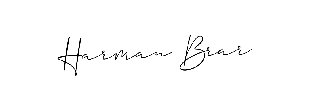 How to Draw Harman Brar signature style? Allison_Script is a latest design signature styles for name Harman Brar. Harman Brar signature style 2 images and pictures png