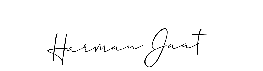 Also we have Harman Jaat name is the best signature style. Create professional handwritten signature collection using Allison_Script autograph style. Harman Jaat signature style 2 images and pictures png