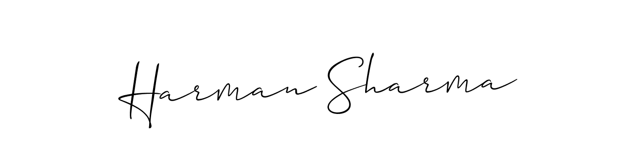 How to Draw Harman Sharma signature style? Allison_Script is a latest design signature styles for name Harman Sharma. Harman Sharma signature style 2 images and pictures png