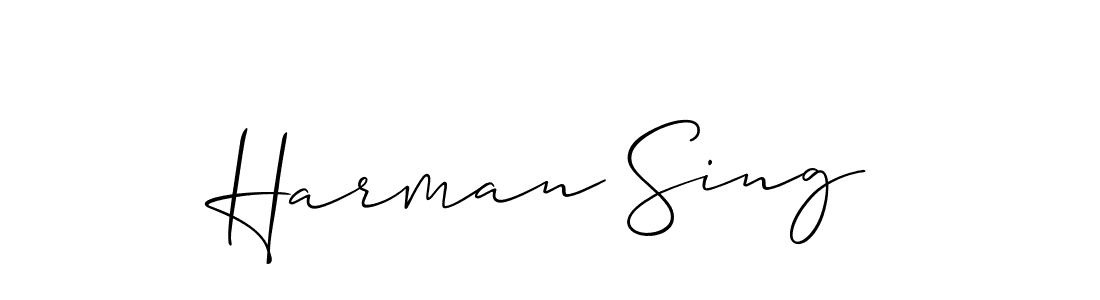 Allison_Script is a professional signature style that is perfect for those who want to add a touch of class to their signature. It is also a great choice for those who want to make their signature more unique. Get Harman Sing name to fancy signature for free. Harman Sing signature style 2 images and pictures png