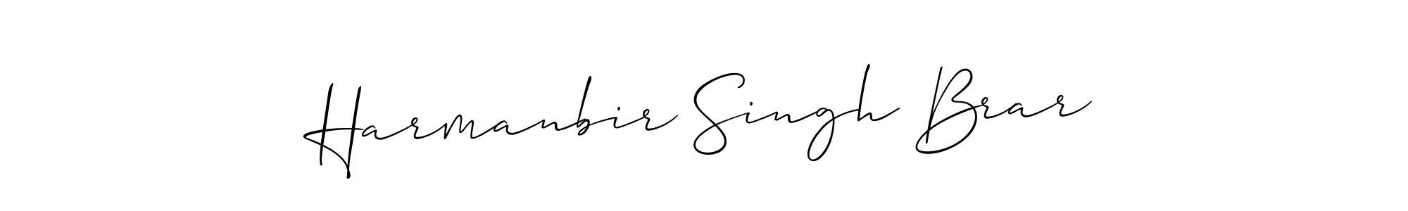 Make a short Harmanbir Singh Brar signature style. Manage your documents anywhere anytime using Allison_Script. Create and add eSignatures, submit forms, share and send files easily. Harmanbir Singh Brar signature style 2 images and pictures png