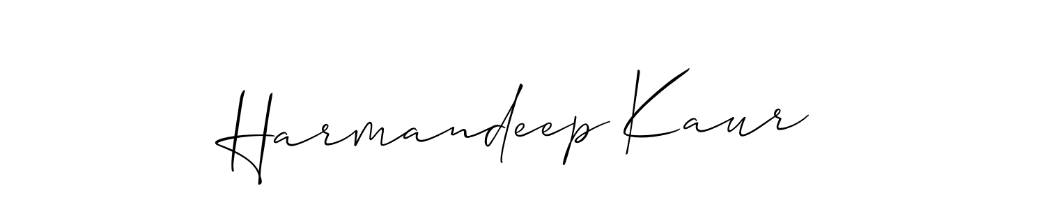 Also You can easily find your signature by using the search form. We will create Harmandeep Kaur name handwritten signature images for you free of cost using Allison_Script sign style. Harmandeep Kaur signature style 2 images and pictures png