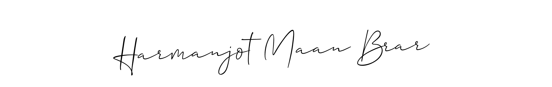 This is the best signature style for the Harmanjot Maan Brar name. Also you like these signature font (Allison_Script). Mix name signature. Harmanjot Maan Brar signature style 2 images and pictures png