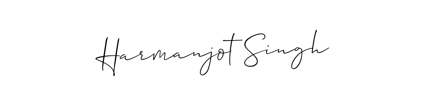 The best way (Allison_Script) to make a short signature is to pick only two or three words in your name. The name Harmanjot Singh include a total of six letters. For converting this name. Harmanjot Singh signature style 2 images and pictures png