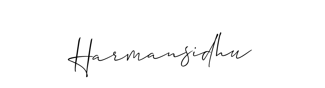 It looks lik you need a new signature style for name Harmansidhu. Design unique handwritten (Allison_Script) signature with our free signature maker in just a few clicks. Harmansidhu signature style 2 images and pictures png