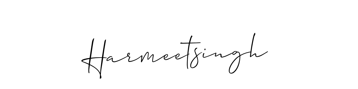 Use a signature maker to create a handwritten signature online. With this signature software, you can design (Allison_Script) your own signature for name Harmeetsingh. Harmeetsingh signature style 2 images and pictures png