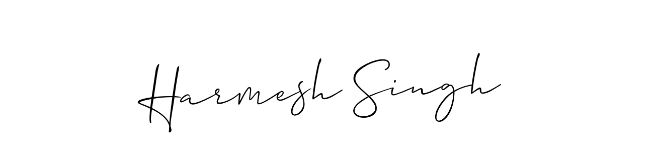 Best and Professional Signature Style for Harmesh Singh. Allison_Script Best Signature Style Collection. Harmesh Singh signature style 2 images and pictures png