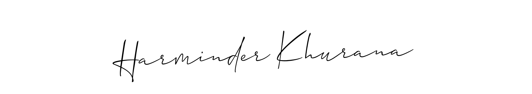 Harminder Khurana stylish signature style. Best Handwritten Sign (Allison_Script) for my name. Handwritten Signature Collection Ideas for my name Harminder Khurana. Harminder Khurana signature style 2 images and pictures png