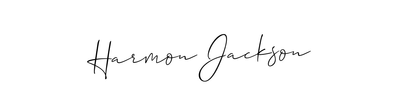 Similarly Allison_Script is the best handwritten signature design. Signature creator online .You can use it as an online autograph creator for name Harmon Jackson. Harmon Jackson signature style 2 images and pictures png