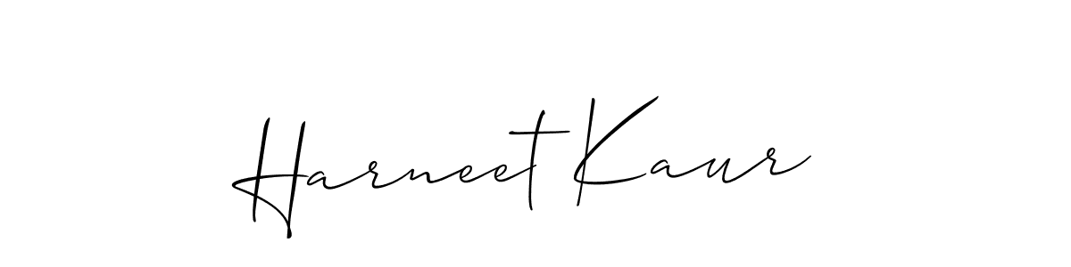 Harneet Kaur stylish signature style. Best Handwritten Sign (Allison_Script) for my name. Handwritten Signature Collection Ideas for my name Harneet Kaur. Harneet Kaur signature style 2 images and pictures png