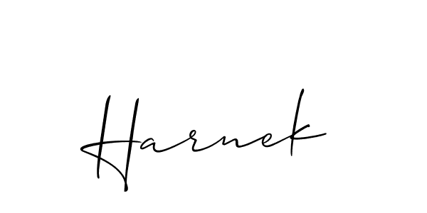 Make a beautiful signature design for name Harnek. Use this online signature maker to create a handwritten signature for free. Harnek signature style 2 images and pictures png