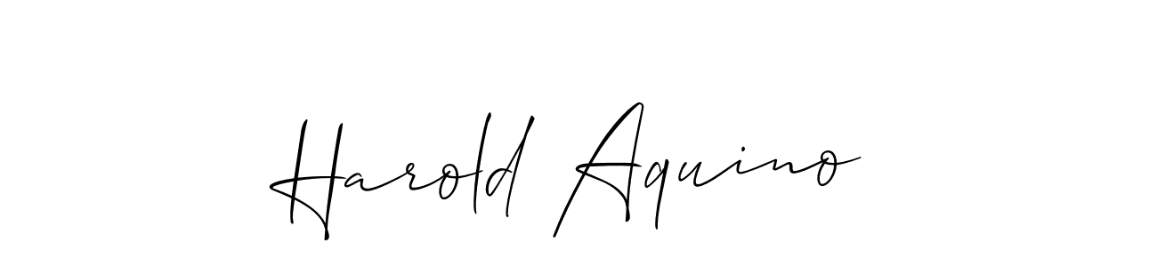 This is the best signature style for the Harold Aquino name. Also you like these signature font (Allison_Script). Mix name signature. Harold Aquino signature style 2 images and pictures png