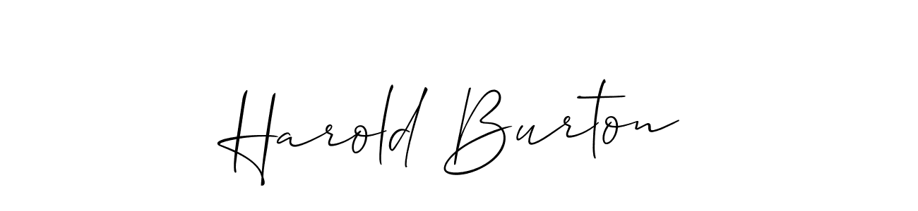 Best and Professional Signature Style for Harold Burton. Allison_Script Best Signature Style Collection. Harold Burton signature style 2 images and pictures png