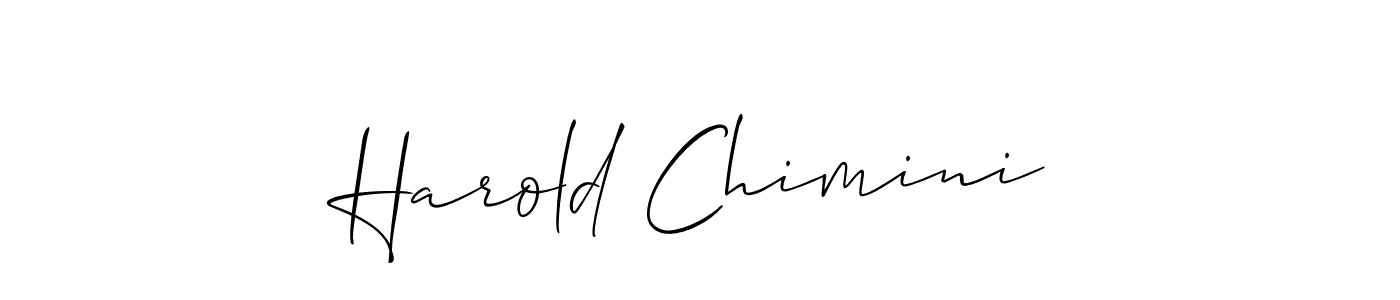 Similarly Allison_Script is the best handwritten signature design. Signature creator online .You can use it as an online autograph creator for name Harold Chimini. Harold Chimini signature style 2 images and pictures png