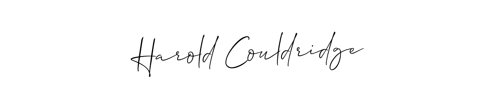 Similarly Allison_Script is the best handwritten signature design. Signature creator online .You can use it as an online autograph creator for name Harold Couldridge. Harold Couldridge signature style 2 images and pictures png