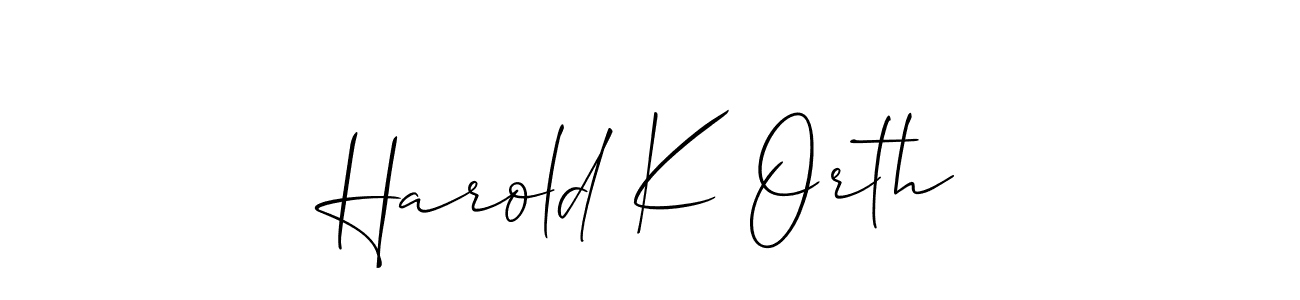 Best and Professional Signature Style for Harold K Orth. Allison_Script Best Signature Style Collection. Harold K Orth signature style 2 images and pictures png