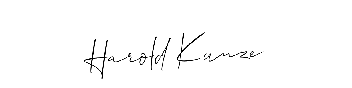 Make a short Harold Kunze signature style. Manage your documents anywhere anytime using Allison_Script. Create and add eSignatures, submit forms, share and send files easily. Harold Kunze signature style 2 images and pictures png