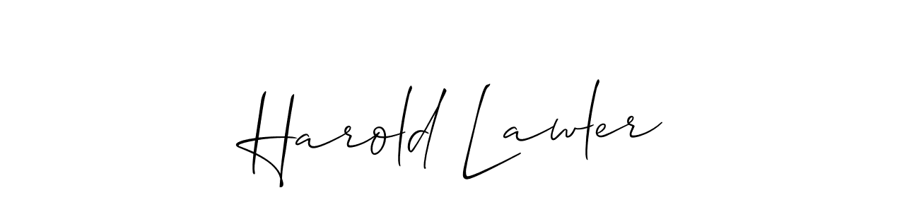 Allison_Script is a professional signature style that is perfect for those who want to add a touch of class to their signature. It is also a great choice for those who want to make their signature more unique. Get Harold Lawler name to fancy signature for free. Harold Lawler signature style 2 images and pictures png