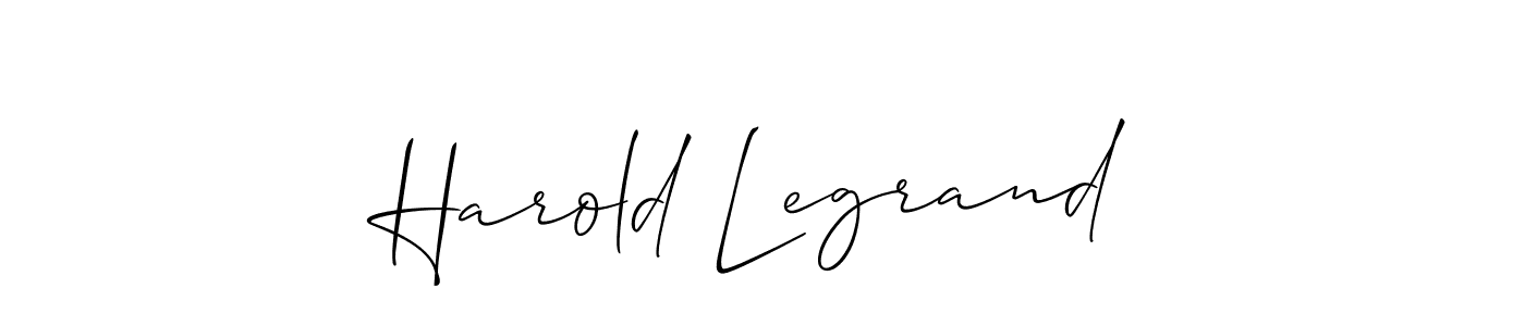 Create a beautiful signature design for name Harold Legrand. With this signature (Allison_Script) fonts, you can make a handwritten signature for free. Harold Legrand signature style 2 images and pictures png