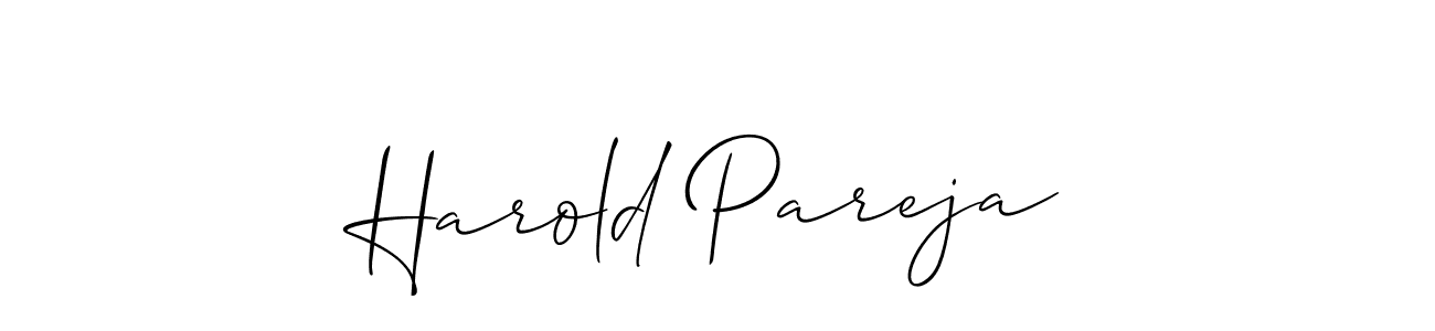 Design your own signature with our free online signature maker. With this signature software, you can create a handwritten (Allison_Script) signature for name Harold Pareja. Harold Pareja signature style 2 images and pictures png