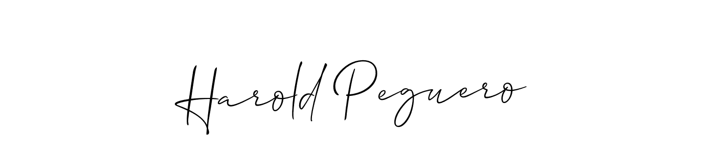 Also we have Harold Peguero name is the best signature style. Create professional handwritten signature collection using Allison_Script autograph style. Harold Peguero signature style 2 images and pictures png