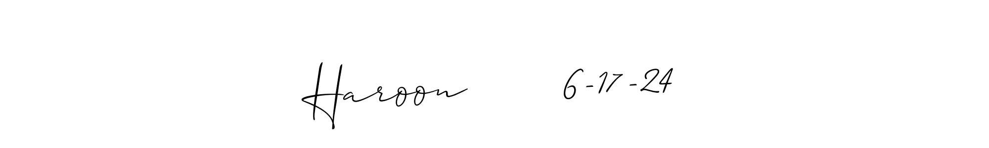 Here are the top 10 professional signature styles for the name Haroon       6-17-24. These are the best autograph styles you can use for your name. Haroon       6-17-24 signature style 2 images and pictures png