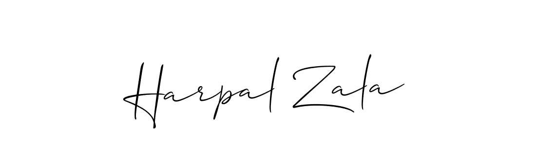Make a short Harpal Zala signature style. Manage your documents anywhere anytime using Allison_Script. Create and add eSignatures, submit forms, share and send files easily. Harpal Zala signature style 2 images and pictures png
