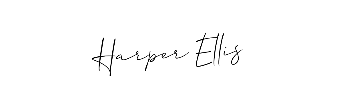 Allison_Script is a professional signature style that is perfect for those who want to add a touch of class to their signature. It is also a great choice for those who want to make their signature more unique. Get Harper Ellis name to fancy signature for free. Harper Ellis signature style 2 images and pictures png