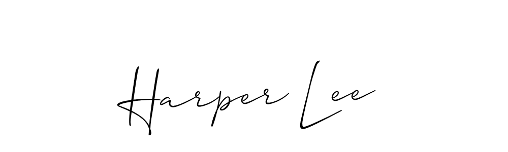 How to make Harper Lee name signature. Use Allison_Script style for creating short signs online. This is the latest handwritten sign. Harper Lee signature style 2 images and pictures png