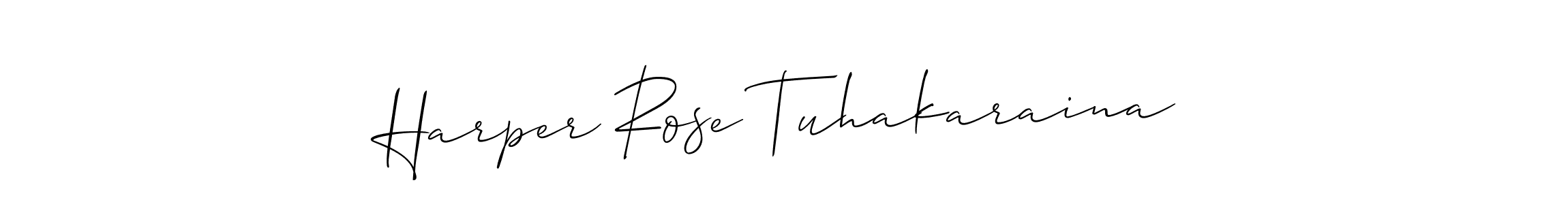 Also we have Harper Rose Tuhakaraina name is the best signature style. Create professional handwritten signature collection using Allison_Script autograph style. Harper Rose Tuhakaraina signature style 2 images and pictures png