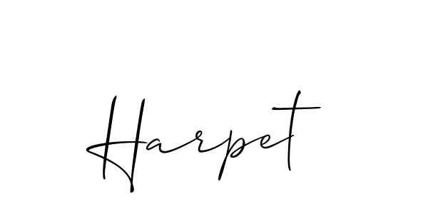 Once you've used our free online signature maker to create your best signature Allison_Script style, it's time to enjoy all of the benefits that Harpet name signing documents. Harpet signature style 2 images and pictures png