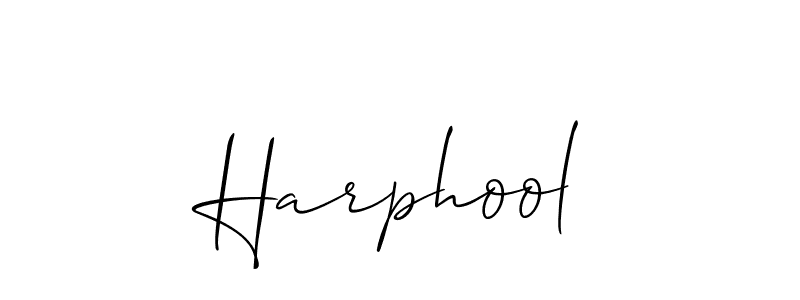 Make a beautiful signature design for name Harphool. With this signature (Allison_Script) style, you can create a handwritten signature for free. Harphool signature style 2 images and pictures png