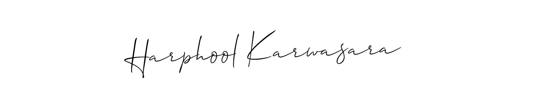 Harphool Karwasara stylish signature style. Best Handwritten Sign (Allison_Script) for my name. Handwritten Signature Collection Ideas for my name Harphool Karwasara. Harphool Karwasara signature style 2 images and pictures png