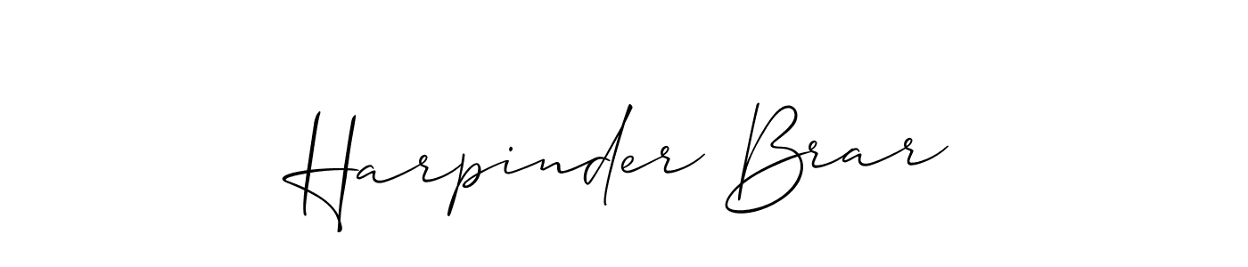Harpinder Brar stylish signature style. Best Handwritten Sign (Allison_Script) for my name. Handwritten Signature Collection Ideas for my name Harpinder Brar. Harpinder Brar signature style 2 images and pictures png