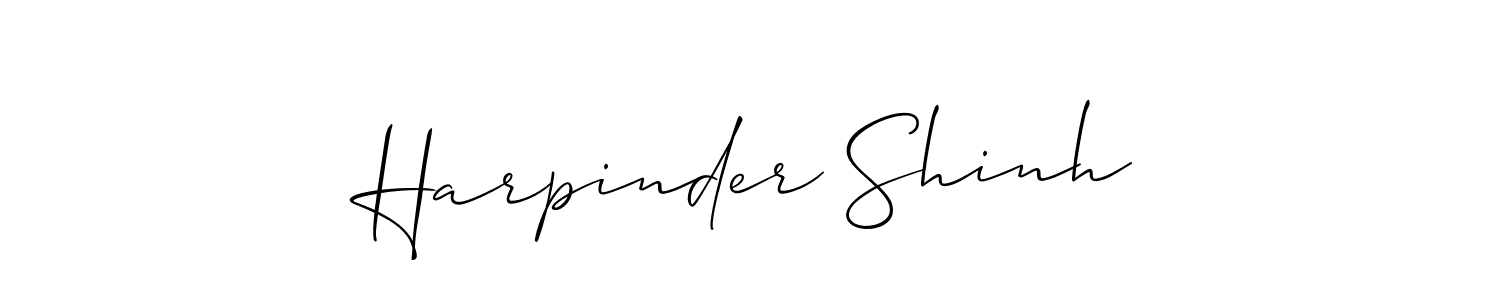 You should practise on your own different ways (Allison_Script) to write your name (Harpinder Shinh) in signature. don't let someone else do it for you. Harpinder Shinh signature style 2 images and pictures png