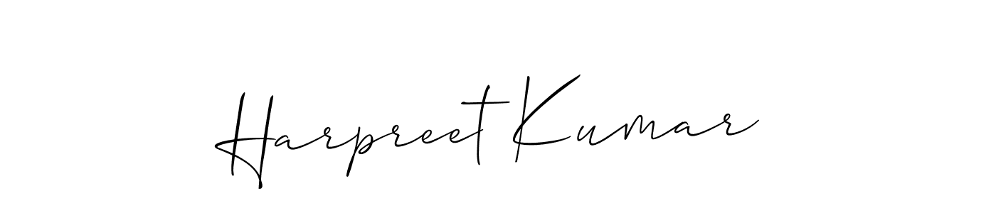 Harpreet Kumar stylish signature style. Best Handwritten Sign (Allison_Script) for my name. Handwritten Signature Collection Ideas for my name Harpreet Kumar. Harpreet Kumar signature style 2 images and pictures png