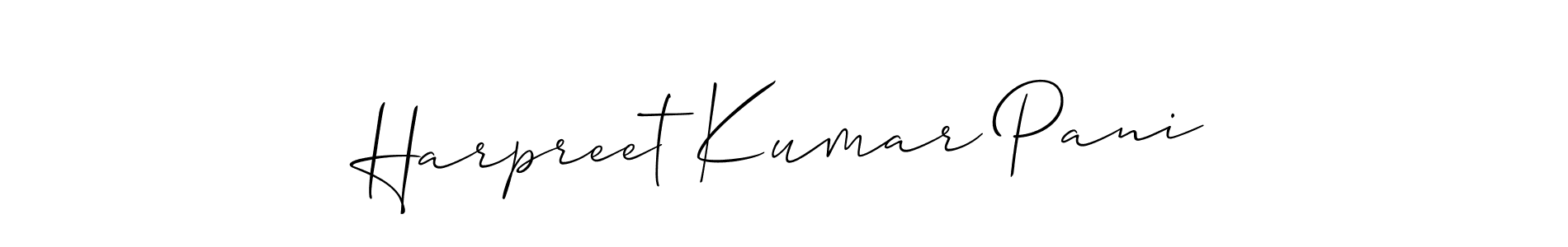 Best and Professional Signature Style for Harpreet Kumar Pani. Allison_Script Best Signature Style Collection. Harpreet Kumar Pani signature style 2 images and pictures png