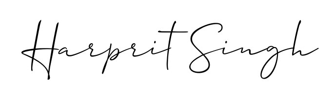 Designed for modern professionals: Harprit Singh name signature crafted with Allison_Script script. Ready for digital PDF workflows. Harprit Singh signature style 2 images and pictures png