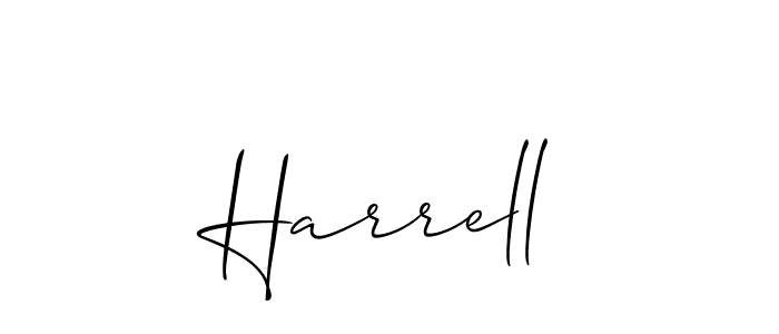 Create a beautiful signature design for name Harrell. With this signature (Allison_Script) fonts, you can make a handwritten signature for free. Harrell signature style 2 images and pictures png