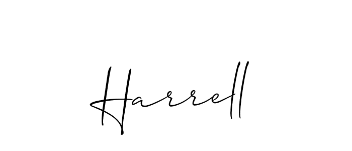 Create a beautiful signature design for name Harrell. With this signature (Allison_Script) fonts, you can make a handwritten signature for free. Harrell signature style 2 images and pictures png