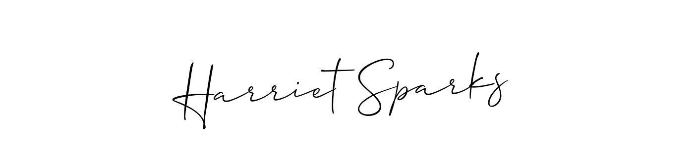 How to Draw Harriet Sparks signature style? Allison_Script is a latest design signature styles for name Harriet Sparks. Harriet Sparks signature style 2 images and pictures png