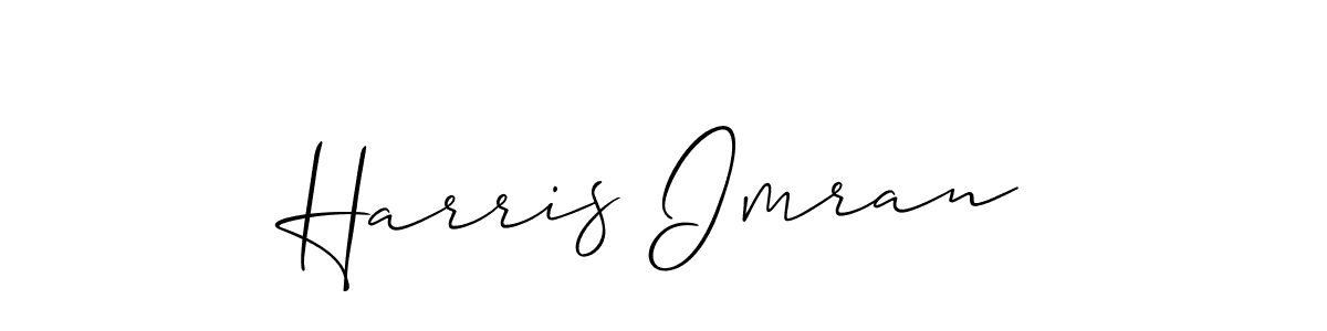 Allison_Script is a professional signature style that is perfect for those who want to add a touch of class to their signature. It is also a great choice for those who want to make their signature more unique. Get Harris Imran name to fancy signature for free. Harris Imran signature style 2 images and pictures png