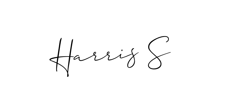 Design your own signature with our free online signature maker. With this signature software, you can create a handwritten (Allison_Script) signature for name Harris S. Harris S signature style 2 images and pictures png