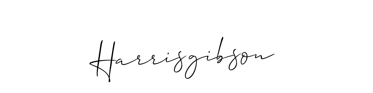 Design your own signature with our free online signature maker. With this signature software, you can create a handwritten (Allison_Script) signature for name Harrisgibson. Harrisgibson signature style 2 images and pictures png