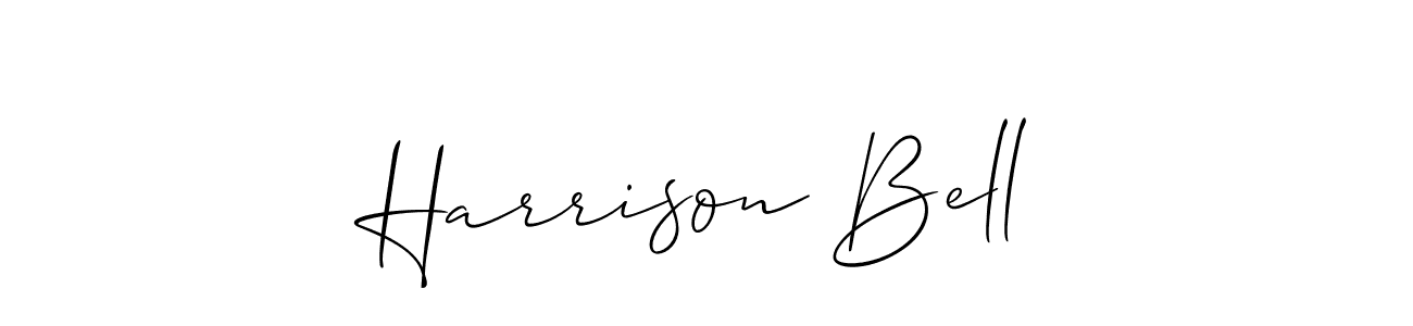 It looks lik you need a new signature style for name Harrison Bell. Design unique handwritten (Allison_Script) signature with our free signature maker in just a few clicks. Harrison Bell signature style 2 images and pictures png