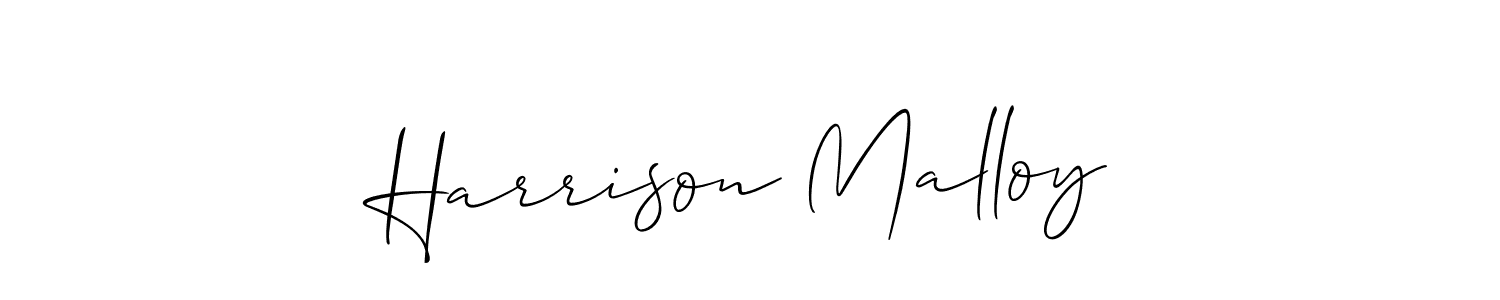 Allison_Script is a professional signature style that is perfect for those who want to add a touch of class to their signature. It is also a great choice for those who want to make their signature more unique. Get Harrison Malloy name to fancy signature for free. Harrison Malloy signature style 2 images and pictures png